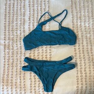 Mikoh Blue Bikini Set Minimalist Design